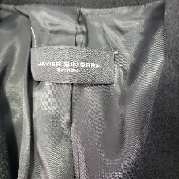 Javier Simorra Barcelona black wool blazer size 6 - Picture 9 of 11